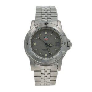 Tag Heuer 1500 Professional Mens Watch 7 1/2" Stainless Steel Quartz
